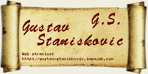 Gustav Stanišković vizit kartica